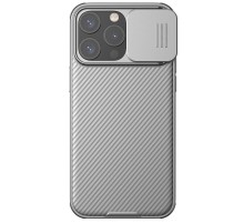 Карбонова накладка Nillkin CamShield Pro для Apple iPhone 15 Pro (6.1") Titanium Gray