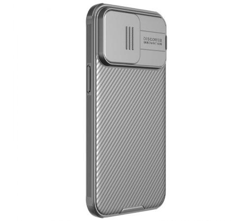 Карбонова накладка Nillkin CamShield Pro для Apple iPhone 15 Pro (6.1") Titanium Gray Карбонова накладка Nillkin CamShield Pro для Apple iPhone 15 Pro (6.1") Titanium Gray