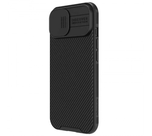 Карбонова накладка Nillkin CamShield Pro Magnetic для Apple iPhone 15 (6.1") Black Карбонова накладка Nillkin CamShield Pro Magnetic для Apple iPhone 15 (6.1") Black