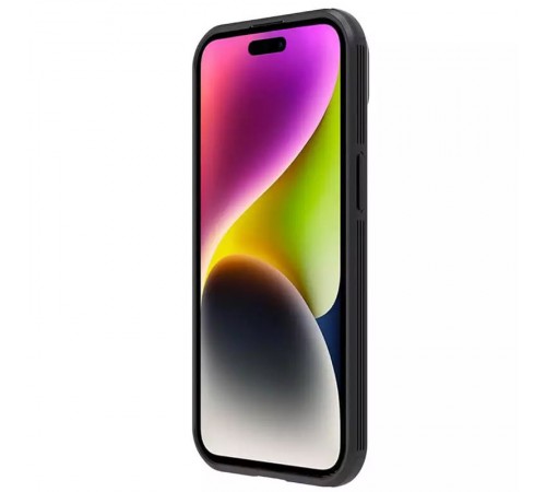 Карбонова накладка Nillkin CamShield Pro Magnetic для Apple iPhone 15 (6.1") Black Карбонова накладка Nillkin CamShield Pro Magnetic для Apple iPhone 15 (6.1") Black