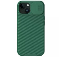 Карбонова накладка Nillkin CamShield Pro Magnetic для Apple iPhone 15 (6.1") Deep Green