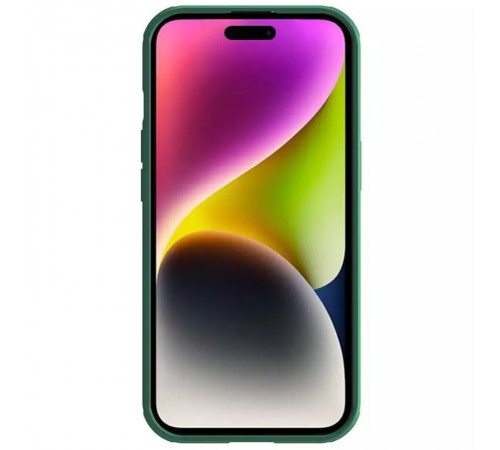 Карбонова накладка Nillkin CamShield Pro Magnetic для Apple iPhone 15 (6.1") Deep Green Карбонова накладка Nillkin CamShield Pro Magnetic для Apple iPhone 15 (6.1") Deep Green