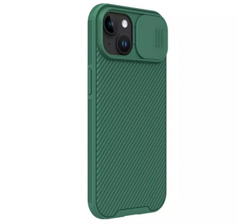 Карбонова накладка Nillkin CamShield Pro Magnetic для Apple iPhone 15 (6.1") Deep Green Карбонова накладка Nillkin CamShield Pro Magnetic для Apple iPhone 15 (6.1") Deep Green