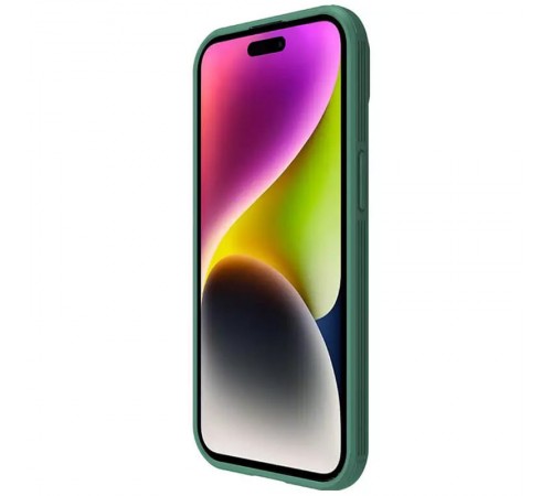 Карбонова накладка Nillkin CamShield Pro Magnetic для Apple iPhone 15 (6.1") Deep Green Карбонова накладка Nillkin CamShield Pro Magnetic для Apple iPhone 15 (6.1") Deep Green