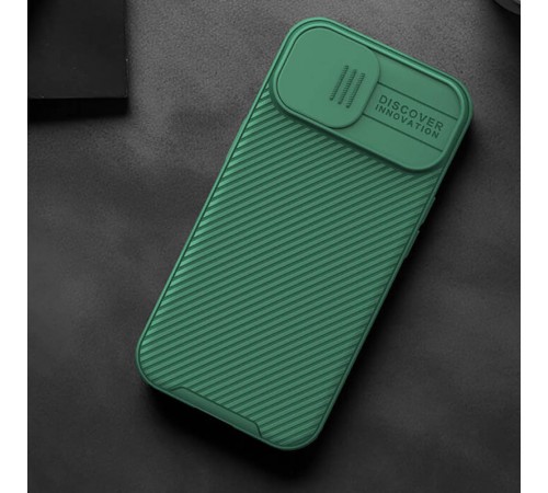 Карбонова накладка Nillkin CamShield Pro Magnetic для Apple iPhone 15 (6.1") Deep Green Карбонова накладка Nillkin CamShield Pro Magnetic для Apple iPhone 15 (6.1") Deep Green