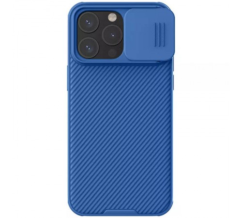 Карбонова накладка Nillkin CamShield Pro Magnetic для Apple iPhone 15 Pro (6.1") Blue Карбонова накладка Nillkin CamShield Pro Magnetic для Apple iPhone 15 Pro (6.1") Blue