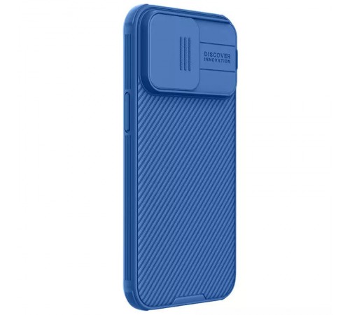Карбонова накладка Nillkin CamShield Pro Magnetic для Apple iPhone 15 Pro (6.1") Blue Карбонова накладка Nillkin CamShield Pro Magnetic для Apple iPhone 15 Pro (6.1") Blue