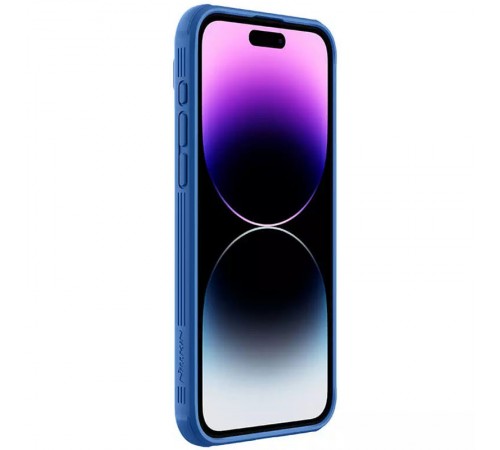Карбонова накладка Nillkin CamShield Pro Magnetic для Apple iPhone 15 Pro (6.1") Blue Карбонова накладка Nillkin CamShield Pro Magnetic для Apple iPhone 15 Pro (6.1") Blue