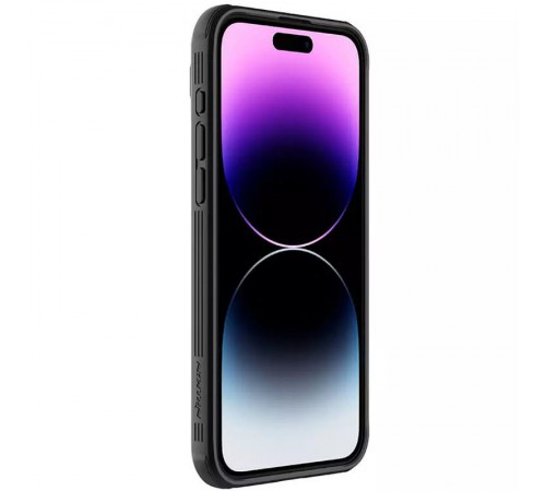 Карбонова накладка Nillkin CamShield Pro Magnetic для Apple iPhone 15 Pro Max (6.7") Black Карбонова накладка Nillkin CamShield Pro Magnetic для Apple iPhone 15 Pro Max (6.7") Black