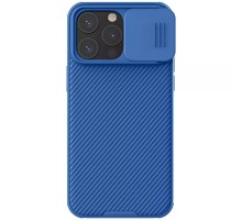 Карбонова накладка Nillkin CamShield Pro Magnetic для Apple iPhone 15 Pro Max (6.7") Blue