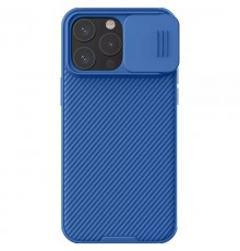 Карбонова накладка Nillkin CamShield Pro Magnetic для Apple iPhone 15 Pro Max (6.7") Blue