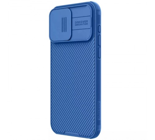 Карбонова накладка Nillkin CamShield Pro Magnetic для Apple iPhone 15 Pro Max (6.7") Blue Карбонова накладка Nillkin CamShield Pro Magnetic для Apple iPhone 15 Pro Max (6.7") Blue