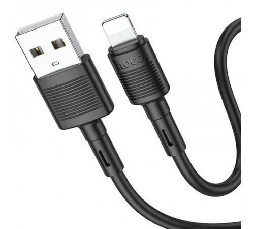 Дата кабель Hoco X83 Victory USB to Lightning (1m) Black