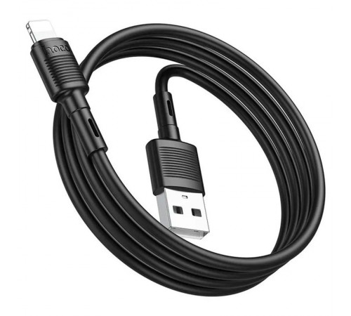 Дата кабель Hoco X83 Victory USB to Lightning (1m) Black