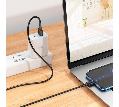 Дата кабель Hoco X83 Victory USB to MicroUSB (1m) Black