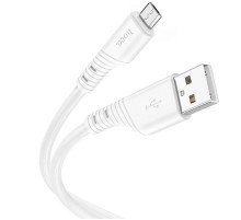 Дата кабель Hoco X97 Crystal color USB to MicroUSB (1m) White