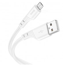 Дата кабель Hoco X97 Crystal color USB to MicroUSB (1m) White