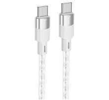 Дата кабель Hoco X99 Crystal Junction Type-C to Type-C 60W (1m) Gray