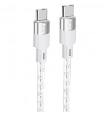 Дата кабель Hoco X99 Crystal Junction Type-C to Type-C 60W (1m) Gray