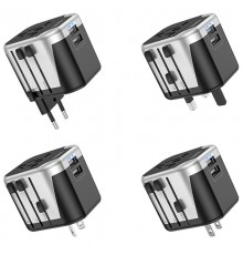 МЗП Hoco AC5 Level 2USB+Socket Black