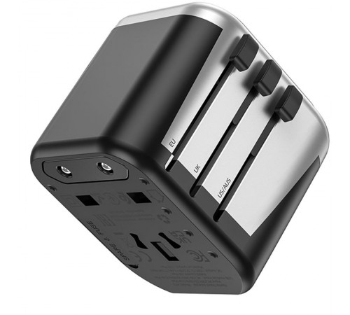 МЗП Hoco AC5 Level 2USB+Socket Black