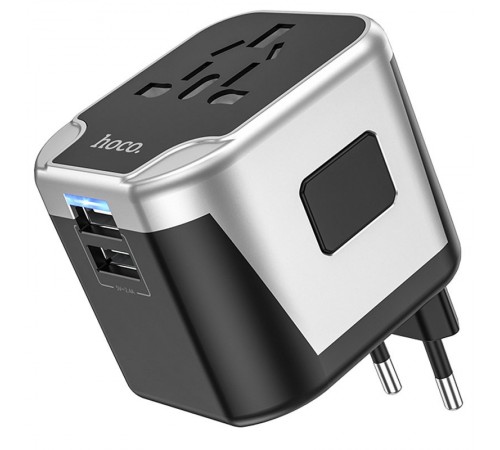 МЗП Hoco AC5 Level 2USB+Socket Black