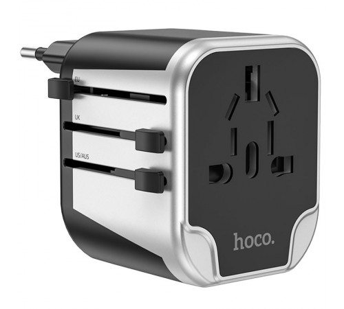 МЗП Hoco AC5 Level 2USB+Socket Black