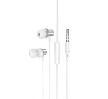 Стерео Навушники Hoco M110 Encourage metal (3.5mm/1.2m) Silver