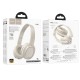 Накладні бездротові навушники Hoco W46 Charm Milky White