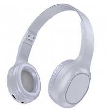 Накладні бездротові навушники Hoco W46 Charm Light blue gray