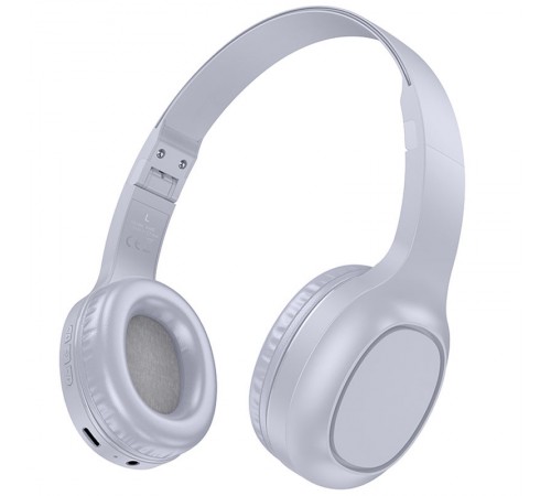 Накладні бездротові навушники Hoco W46 Charm Light blue gray Накладні бездротові навушники Hoco W46 Charm Light blue gray