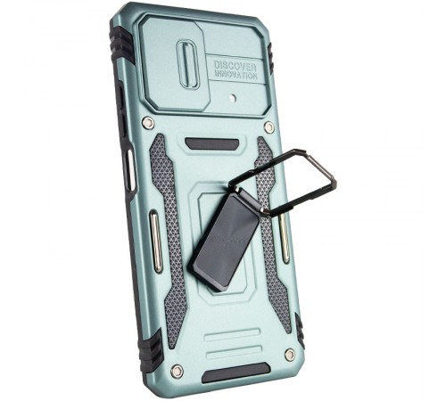 Ударостійкий чохол Camshield Army Ring для Xiaomi Poco F5 / Note 12 Turbo Зелений / Light Green Ударостійкий чохол Camshield Army Ring для Xiaomi Poco F5 / Note 12 Turbo Зелений / Light Green