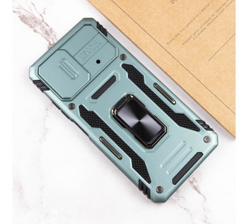 Ударостійкий чохол Camshield Army Ring для Xiaomi Poco F5 / Note 12 Turbo Зелений / Light Green Ударостійкий чохол Camshield Army Ring для Xiaomi Poco F5 / Note 12 Turbo Зелений / Light Green