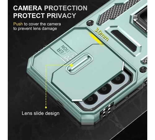 Ударостійкий чохол Camshield Army Ring для Samsung Galaxy A24 4G Зелений / Light Green Ударостійкий чохол Camshield Army Ring для Samsung Galaxy A24 4G Зелений / Light Green