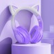 Накладні бездротові навушники Hoco W42 Cat Purple grape