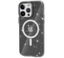 Чохол TPU Galaxy Sparkle (MagFit) для Apple iPhone 12 Pro / 12 (6.1") Black+Glitter