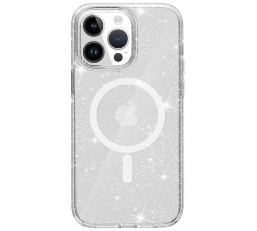 Чохол TPU Galaxy Sparkle (MagFit) для Apple iPhone 12 Pro / 12 (6.1") Clear+Glitter Чохол TPU Galaxy Sparkle (MagFit) для Apple iPhone 12 Pro / 12 (6.1") Clear+Glitter