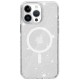 Чохол TPU Galaxy Sparkle (MagFit) для Apple iPhone 12 Pro / 12 (6.1") Clear+Glitter