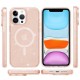 Чохол TPU Galaxy Sparkle (MagFit) для Apple iPhone 12 Pro Max (6.7") Gold+Glitter