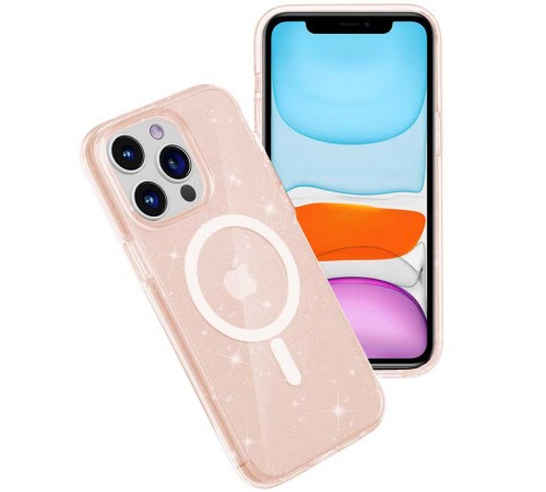 Чохол TPU Galaxy Sparkle (MagFit) для Apple iPhone 12 Pro Max (6.7") Gold+Glitter Чохол TPU Galaxy Sparkle (MagFit) для Apple iPhone 12 Pro Max (6.7") Gold+Glitter