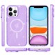 Чохол TPU Galaxy Sparkle (MagFit) для Apple iPhone 12 Pro Max (6.7") Purple+Glitter