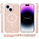 Чохол TPU Galaxy Sparkle (MagFit) для Apple iPhone 15 (6.1") Gold+Glitter