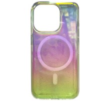 Чохол TPU Galaxy Sparkle (MagFit) для Apple iPhone 15 Pro (6.1") Chroma+Glitter