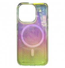 Чохол TPU Galaxy Sparkle (MagFit) для Apple iPhone 15 Pro Max (6.7") Chroma+Glitter