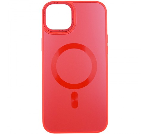 Чохол TPU+Glass Sapphire Midnight Open Camera with MagSafe для Apple iPhone 15 (6.1") Червоний / Red Чохол TPU+Glass Sapphire Midnight Open Camera with MagSafe для Apple iPhone 15 (6.1") Червоний / Red