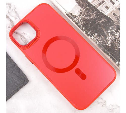 Чохол TPU+Glass Sapphire Midnight Open Camera with MagSafe для Apple iPhone 15 (6.1") Червоний / Red Чохол TPU+Glass Sapphire Midnight Open Camera with MagSafe для Apple iPhone 15 (6.1") Червоний / Red