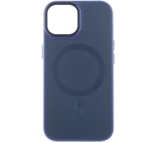 Чохол TPU+Glass Sapphire Midnight Open Camera with MagSafe для Apple iPhone 15 (6.1") Синій / Deep navy