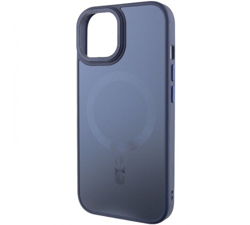 Чохол TPU+Glass Sapphire Midnight Open Camera with MagSafe для Apple iPhone 15 (6.1") Синій / Deep navy Чохол TPU+Glass Sapphire Midnight Open Camera with MagSafe для Apple iPhone 15 (6.1") Синій / Deep navy