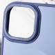 Чохол TPU+Glass Sapphire Midnight Open Camera with MagSafe для Apple iPhone 15 (6.1") Синій / Deep navy
