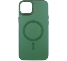 Чохол TPU+Glass Sapphire Midnight Open Camera with MagSafe для Apple iPhone 15 Plus (6.7") Зелений / Forest green
